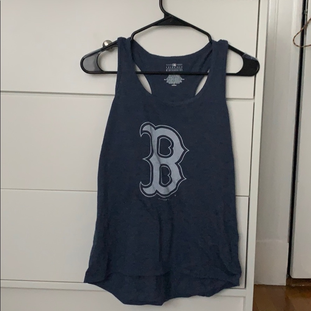 Navy blue Boston Red Sox tank